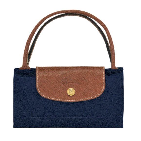 Authentic Longchamp Le Pliage small handbag Navy - Picture 4 of 11